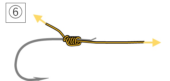 外掛け結びの結び方:手順6