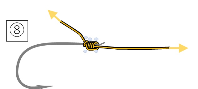 外掛け結びの結び方:手順8