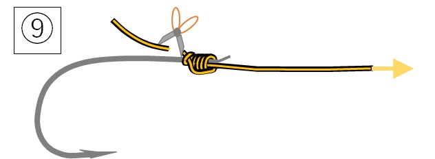 外掛け結びの結び方:手順9