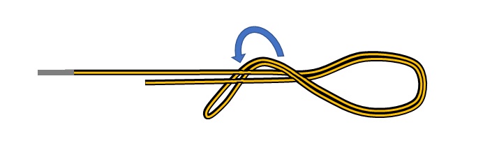 エイトノットの結び方：手順３