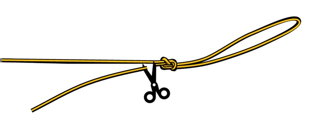 エイトノット結び方：手順８