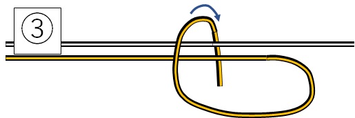 電車結びの結び方:手順3