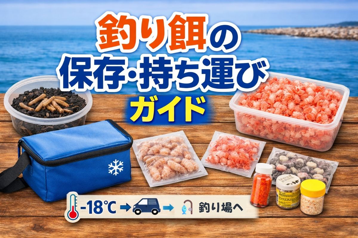 釣り餌の保存・持ち運びガイド